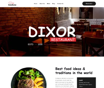 Restaurant Website Design & Development