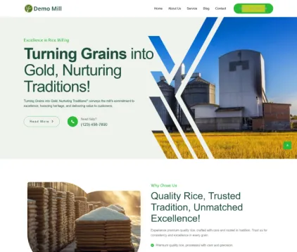 Rice Mill Website Design & Development