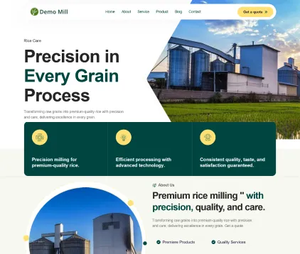 Rice Mill Website Design & Development