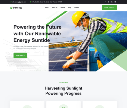 Solar Energy Website Design & Development