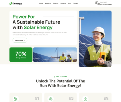 Solar Energy Website Design & Development