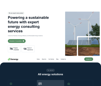 Solar Energy Website Design & Development