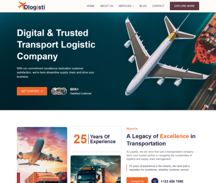 Logistic Website Design & Development