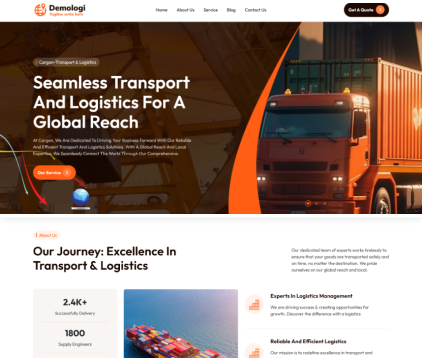 Logistic Website Design & Development